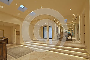 View through foyer of luxury home