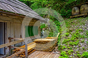 View of the The Franja Partisan Hospital in Slovenia