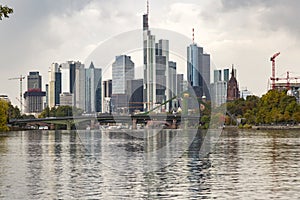 A view of Frankfurt am Main`s Skyline