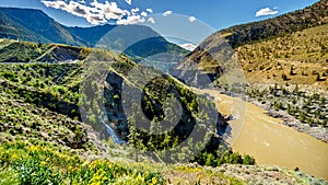 View of the Fraser River as it flows to the town of Lillooet