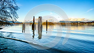 View of the Fraser River in British Columbia, Canada