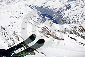 Freeride skier photo