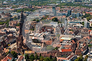 View on the Freiburg cathedral