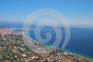 View of the french riviera - Cote d Azur