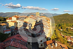 Panoramic view of Frias, Burgos, Spain