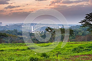 View of the Friendship Bridge (Ponte da Amizade) photo