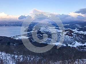 view fron MT.USUZAN SHOWA SHIN ZAN Hokkaido