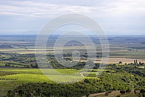 View from Fruska Gora in Novi Sad, Vojvodina, Serbia