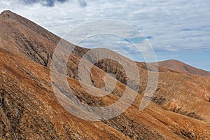 View of the Fuerteventura landscape from the Mirador Astronomico viewpoint photo