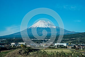 View of the fuji mountain in Japan