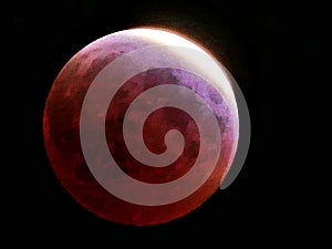 Full red moon of March