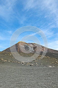 View from Funivia del Etna cable railway to Etna volcano. Sicily photo