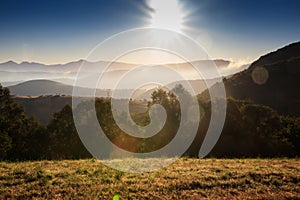 View of Galicia landscape