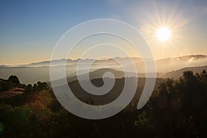 View of Galicia landscape