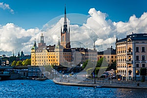 View of Galma Stan from Slussen, in SÃ¶dermalm, Stockholm, Swede