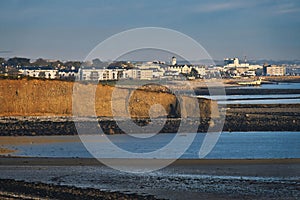 View at Galway city from Silverstrand beach
