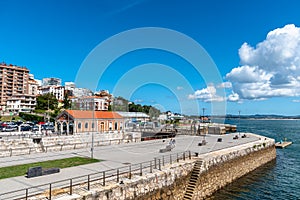 View of Gamazo Dock in the port of Santander