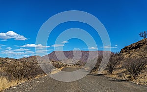 View of the Gamsberg massif, Khomas, Namibia