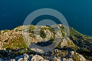 View Garda Lake from Bocca Larici, Riva del Garda,Trails to Bocca Larici, Riva del Garda, Lago di Garda region, Italy, Italian