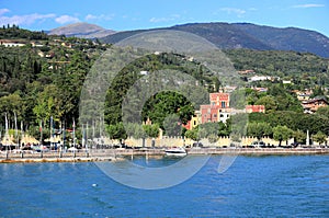 View of Garda town on Lake Garda. Italy, Europe.