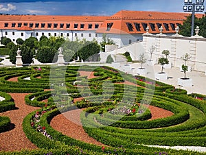 View at the garden of Bratislava castle on Slovakia