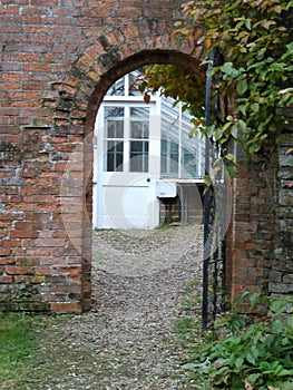 View through the garden gate