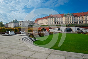 View from the garden of the Royal castle in Warsaw, Poland