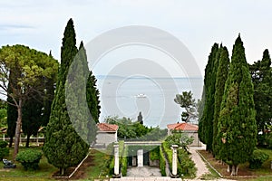 View of Gardens and the Adriatic Sea From the Ivan Mestrovic House and Museum photo