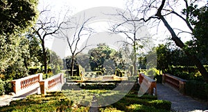 View of the gardens of the Park of the Labyrinth of Horta