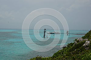 View on Garrafon Natural Reef, mesoamerican reef, Isla Mujeres, Mexico photo