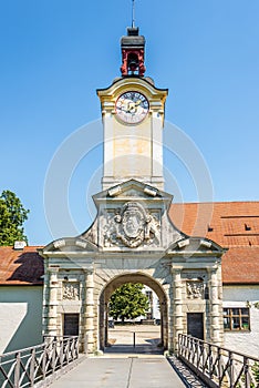 View at the Gate to New castle in Ingolstadt - Germany