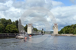 View of gateway 3 of the Moscow Canal