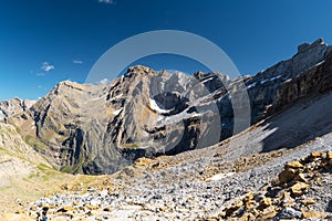 View of the Gavarnie circus from the Aragonese Pyrenees photo