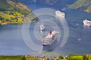 View of Geiranger fjord, Norway