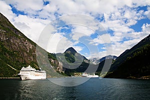 View of Geiranger fjord, Norway