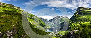 View of the Geirangerfjord in Norway