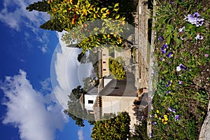 View in the Generalife Garden, Granada, Spain