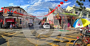 View of georgetown, penang, malaysia