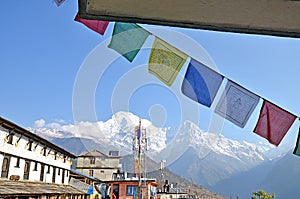 View at Ghandruk village, Nepal photo