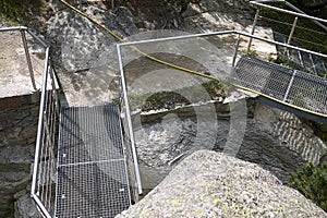 View of Giants pots in Cavaglia Glacier garden