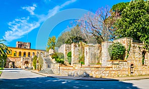 View of the Giardino Scotto in Pisa in Italy...IMAGE