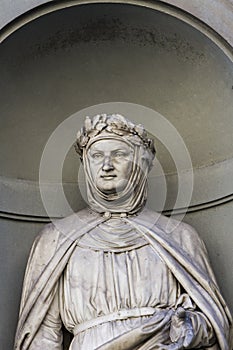 Giovanni Boccaccio statue in Florence photo