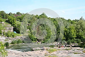 View of the Girsky Tikich river on the Buky canyon