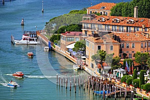 View of Giudecca Island in Venice, Italy