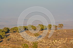 View from Giv`at Hamo`re Nature Reserve. Near Afula, Israel in Western Asia.