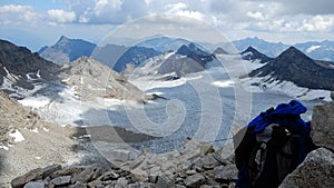 View on glacier in Sulden - Southtyrol