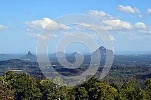 View on Glass House Mountains