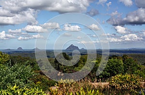 View on Glass House Mountains