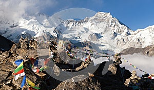 View from Gokyo Ri to mount Gyachung Kang 7952m