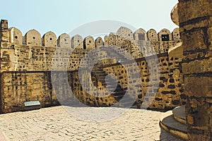A View Of Golconda Fort Hyderabad